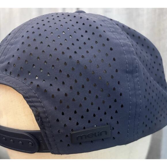 Melin Coronado Hydro Hat Anchored In Quality Navy Blue Open Sea Adjust Snapback - Picture 5 of 16